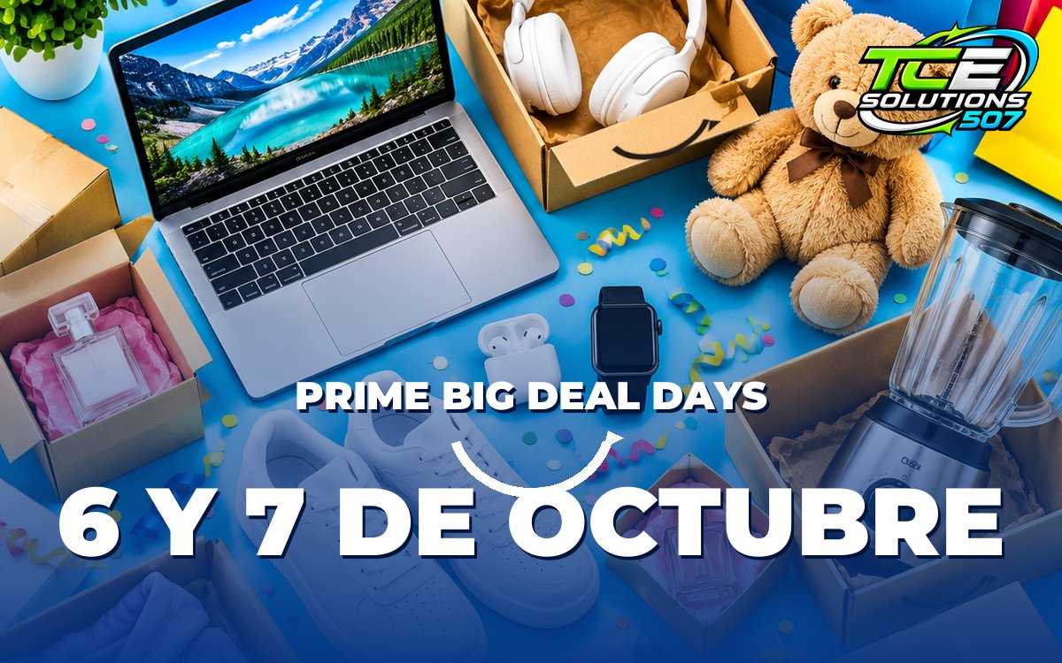 Prime Big Deal Days, 6 y 7 de octubre: laptop, tenis, audífonos, peluche y más artículos en cajas de Amazon